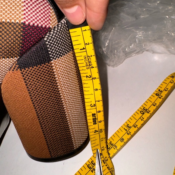 BURBERRY Brown Check Over-The-Knee Boots - Picture 12 of 12